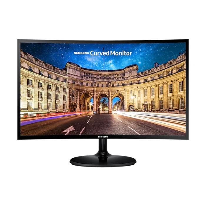 Samsung 24 Inch Curved Monitor FHD (1920 x 1080) 60Hz VA 4MS GTG - LC24F390FHMXZN