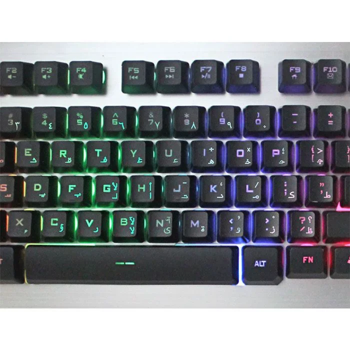 2B Multimedia Metal Gaming Keyboard With 3 Background Colors