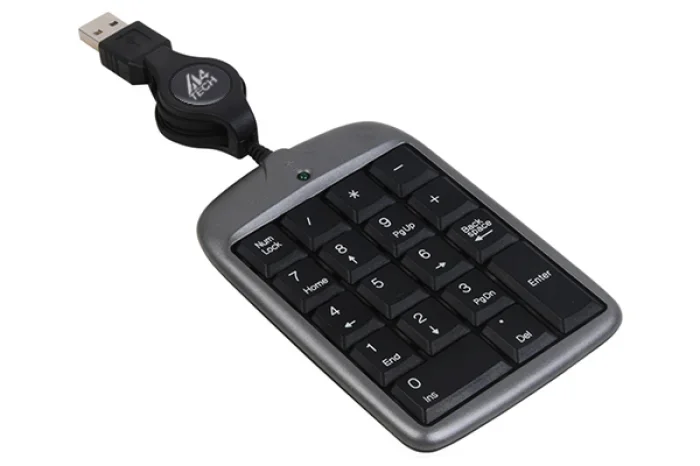 A4Tech TK-5 Mini Numeric Keypad Silver Grey