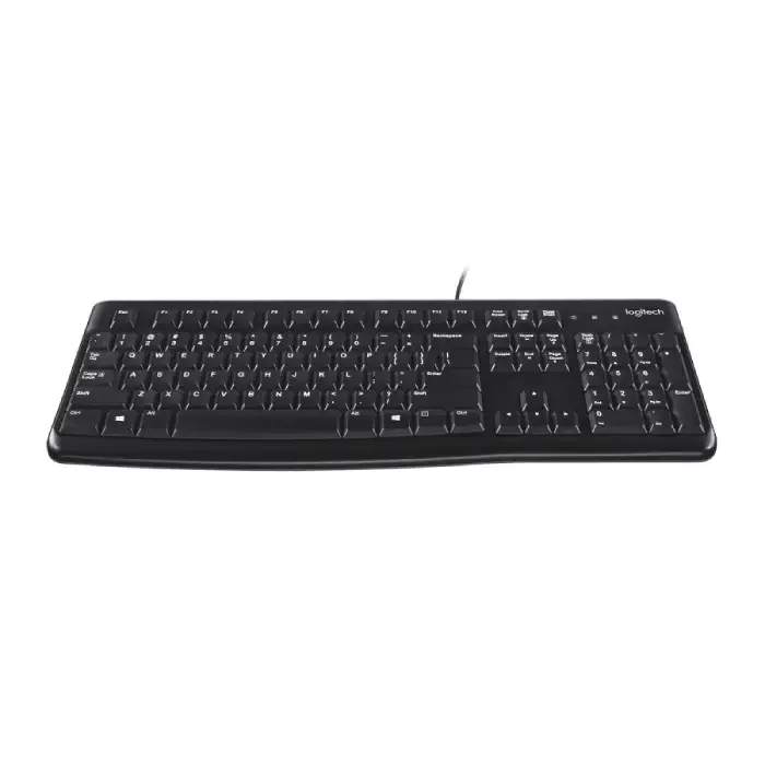 Logitech K120 USB Standard Wired USB Keyboard Black