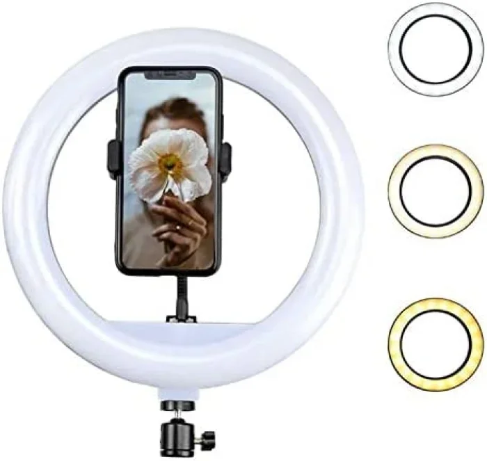 YQ320 Modes Ring LED Light 12 Inch with Remote Control and Screw Holder for Mobile