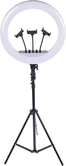 Selfie Ring Light RL-18 LED 18 Inch with USB Port with 3 Mobile Holder