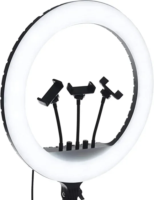 Selfie Ring Light RL-18 LED 18 Inch with USB Port with 3 Mobile Holder