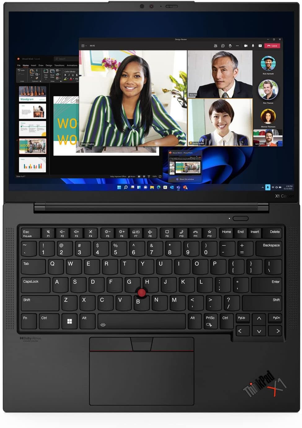 Lenovo ThinkPad X1 Carbon Gen 10 Laptop Intel Ci7-1270P 32GB RAM 512GB SSD Intel Iris Xe Graphics 14 Inch WUXGA Touch Windows 11 Black - 21CB000FUS