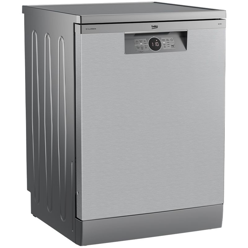 Beko Dishwasher 15 Person Freestanding 6 Programs Inverter Silver BDFN26520XQ