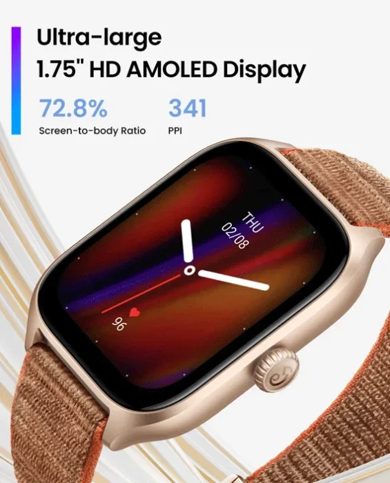 Amazfit GTS 4 Smart Watch 1.75 inch Autumn Brown