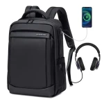 Arctic Hunter B00478 Casual Waterproof 15.6-inch Laptop Backpack Anti Theft - Black