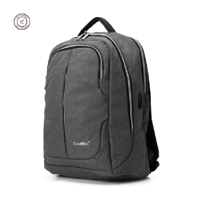 COOLBELL Large Capacity Water Resistant Laptop Backpack 17.3-Inch - Gray