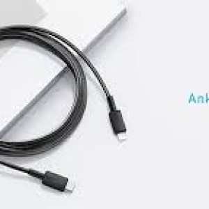 CABLE-ANKER-USB-C To LIGHTNING-1M-BLACK (3FT BRAIDED) / A81B5H11