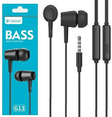 EARPHONE-CELEBRAT BASS-G13-BLACK - 14 Day Warranty