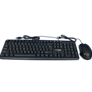 Forev FV-F60 Keyboard and Optical Mouse Wired Set Black