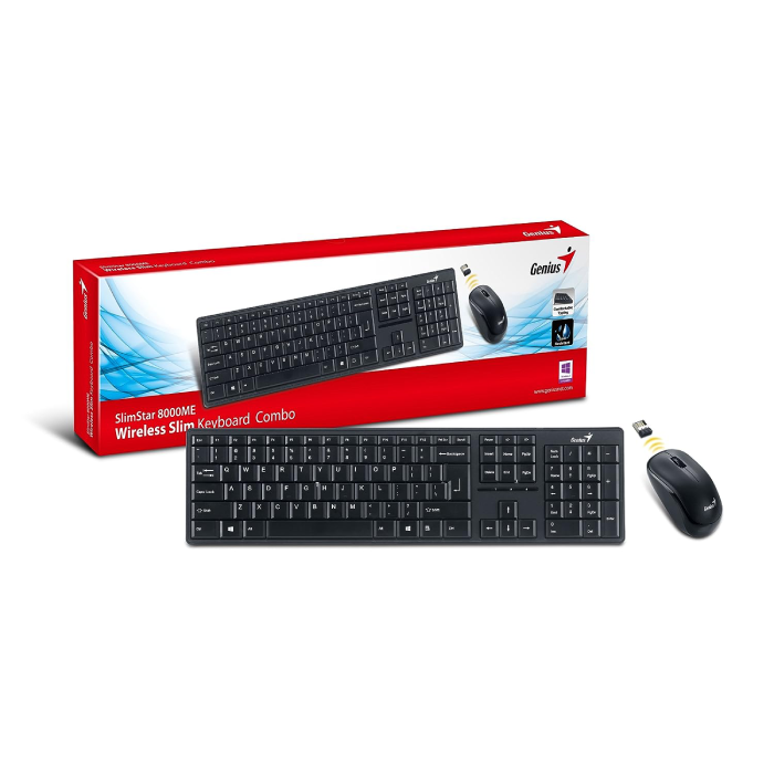 Genius SlimStar 8000ME Wireless Slim Keyboard & Mouse Combo