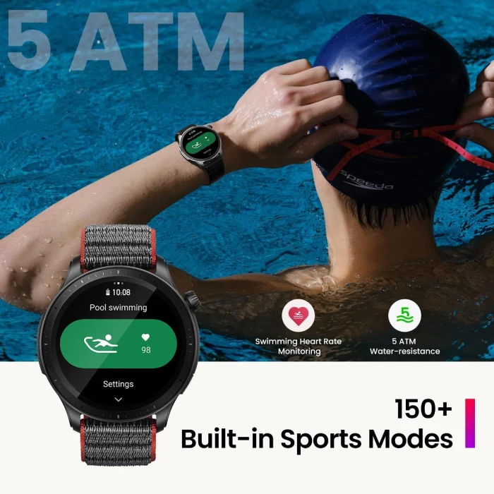 Amazfit GTR 4 Smart Watch 1.43-inch – SuperSpeed Black