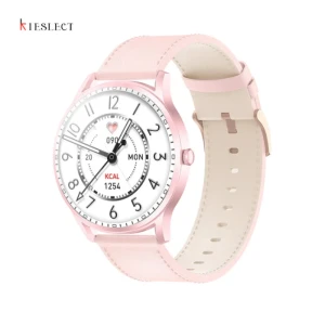 Kieslect Lady Lora Smart Watch 1.32 inch With Additional Strap 280 mAh Battery - Pink