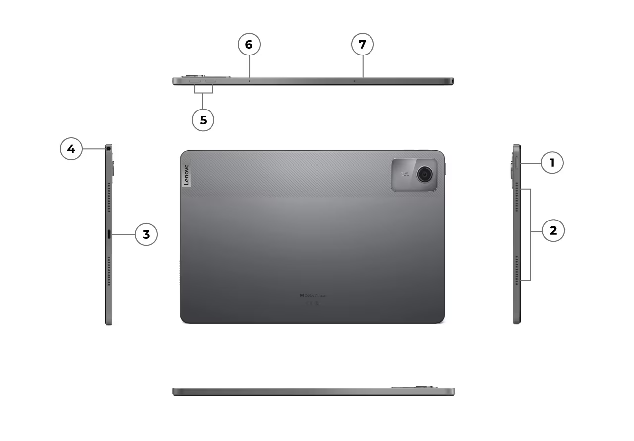 Lenovo Tab M11 TB330XU 128GB 8GB RAM 11 Inch IPS 1200p 4G LTE with Folio Case+ Pen Luna Grey