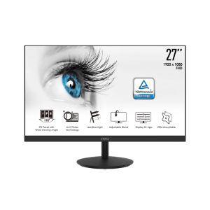 MSI MP271 27 inch IPS Monitor Full HD (1920x1080) 5Ms 75Hz Less Blue Light Anti-Flicker Anti-Glare Tiltable Display Built-in Speakers