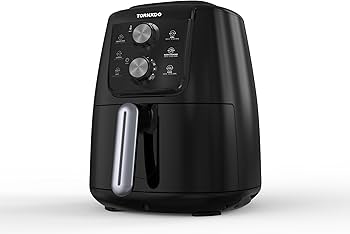 TORNADO Air Fryer 1550 Watt 4 Liter Manual Control Black x Silver THF-1554M-XL-BS