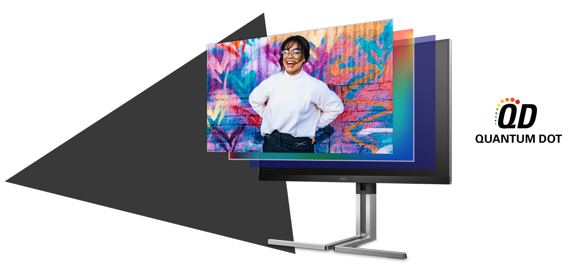 AOC Graphic Pro U27U3CV 27 Inch Nano IPS Gaming Monitor 4K 3840x2160 (UHD) 60Hz, 4ms, Adaptive Sync, DisplayHDR 400, Speakers