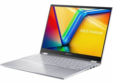 LAPTOP-ASUS-VivoBook S14 Flip-TN3402YA-LZ555W-AMD-R5-7430U-8G-512G.SSD-AMD Radeon Graphics-14 Inch WUXGA (1920 x 1200) 60Hz-WIN11-TRANSPARENT SILVER-PEN