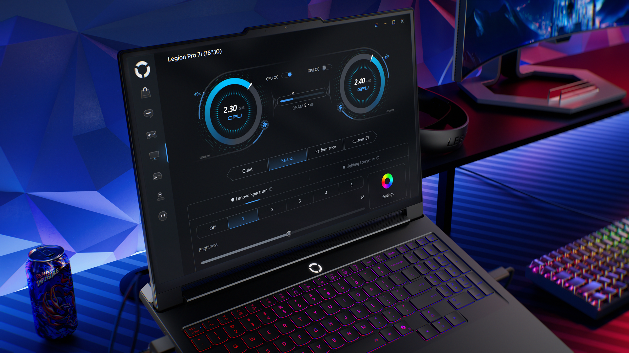 Lenovo Legion Pro 7 16IAX10H Laptop Intel Core Ultra 9 275HX, 64GB RAM, 2TB SSD, RTX 5080 16GB, 16-inch WQXGA 240Hz, Win11+ 4 Keycaps - 83F50074ED