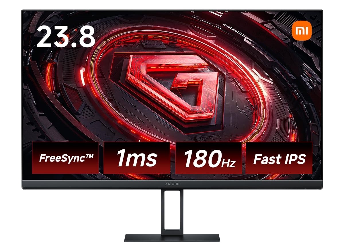 Xiaomi G24i EU Gaming Monitor Fast 23.8-inch IPS FHD 1920 x 1080, 180Hz, 1ms GTG