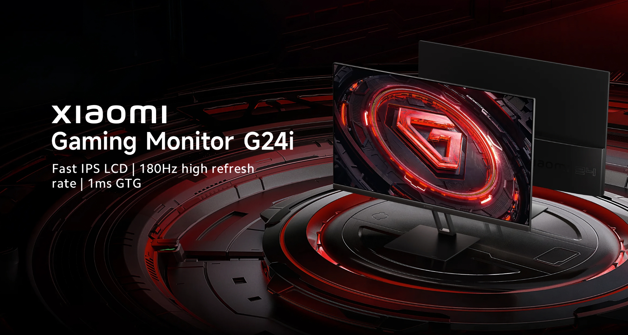 Xiaomi G24i EU Gaming Monitor Fast 23.8-inch IPS FHD 1920 x 1080, 180Hz, 1ms GTG