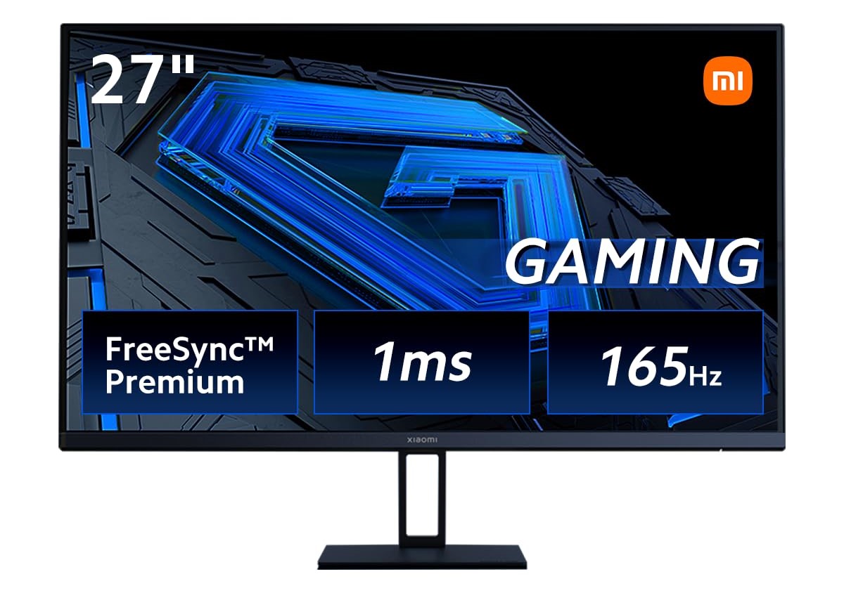 Xiaomi G27i EU FHD 27 Inch Gaming Monitor 1920x1080 165Hz 1ms Fast IPS HDR10, Adaptive Sync