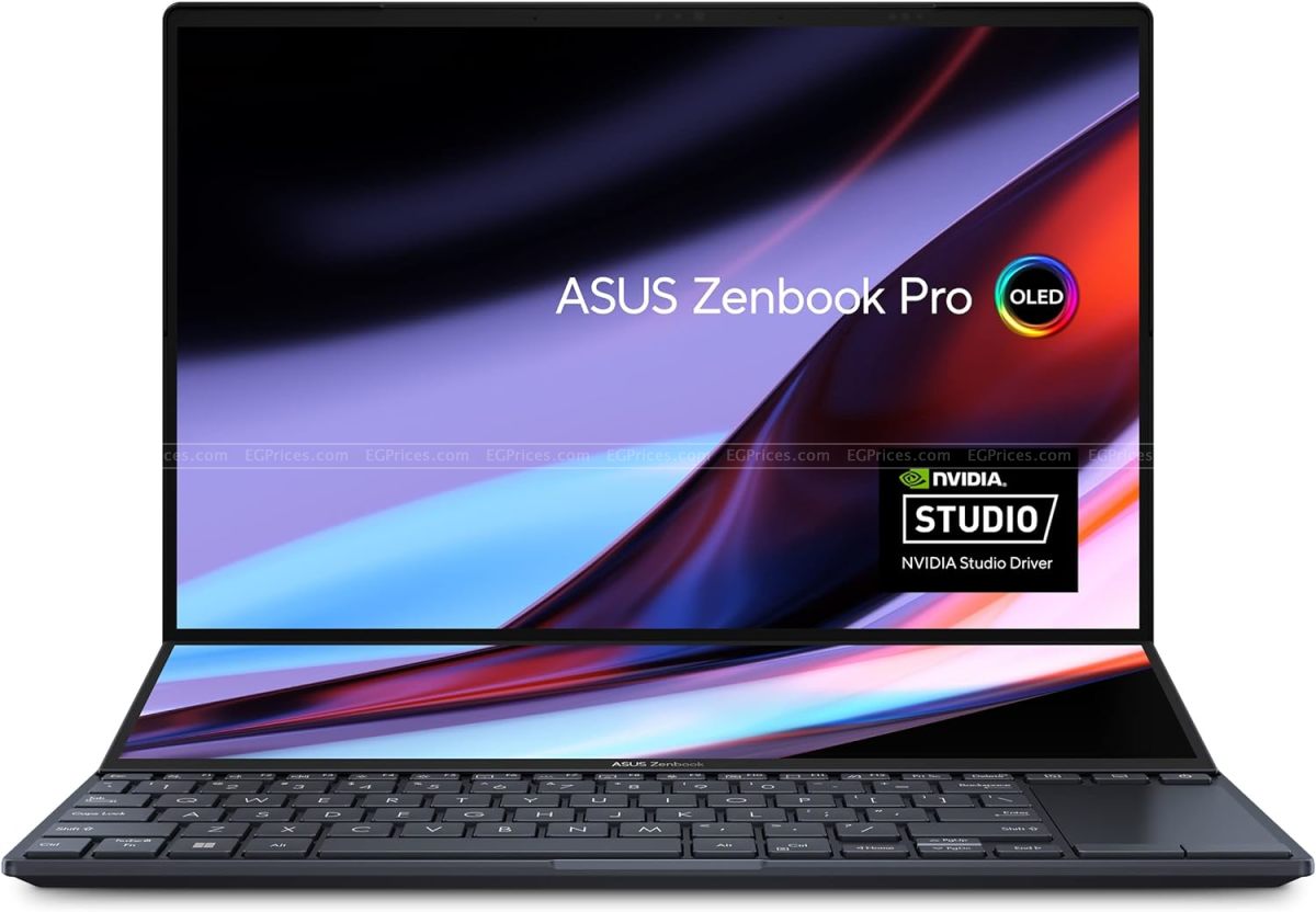 Asus Zenbook DUO UX8406CA-PZ062W Laptop, Intel Core Ultra 7 255H, 32GB RAM, 1TB SSD, 14 Inch, 3K 120Hz, Intel Arc Graphics, Win11 - 90NB14X1-M00AA0