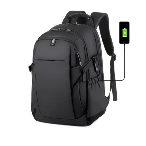 Rahala Meinaili 2204 Laptop Backpack 17 inch Water Resistant USB bag Black