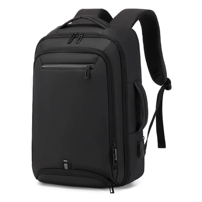 Rahala Rl-5306 Expandable 15.6 Inch Laptop Travel Backpack Waterproof Business USB Black