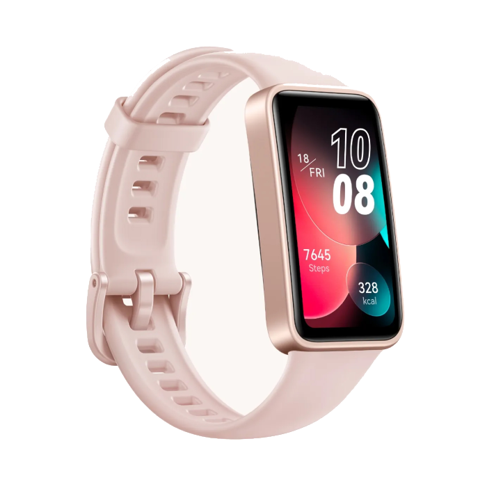 Huawei Smartwatch Band 8 Fitness Tracker Slim Screen Heart Rate Monitor Sakura Pink - بضمان الوكيل